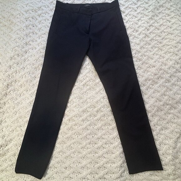 Joseph $990 High-End Europe Designer Brand Navy Slacks Trousers Crop Pants NWOT - Picture 1 of 8